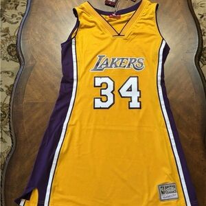 Los Angeles Lakers Shaquille O’Neal Women’s Jersey Dress Size Large